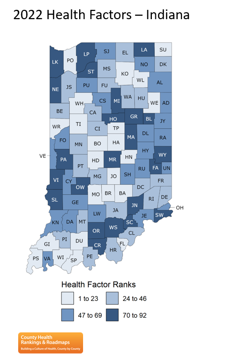 The growing divide in life expectancy among Indiana counties (Mar-Apr 2022)