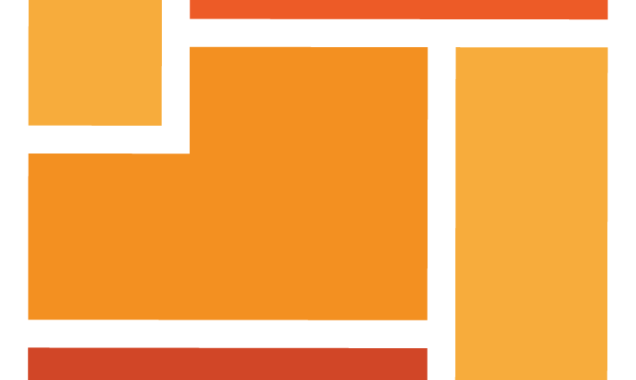 Orange geometric county graphic from CHRR logo