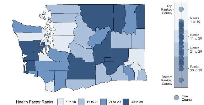 2022 Washington Health Factor Ranks and Scores