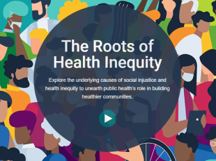 Logo for The Roots of Health Inequity podcast