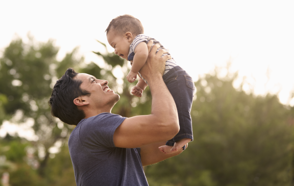 Man holding child