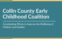 Collin County Early Childhood Coalition Cover