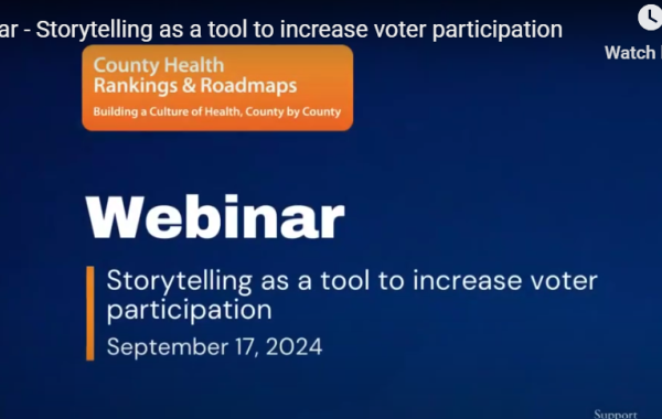 Cover of webinar on storytelling