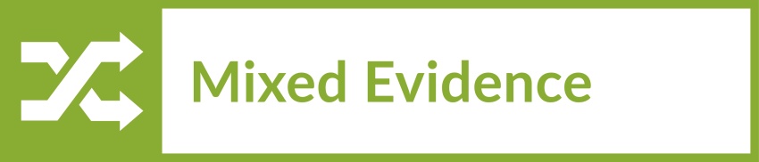 Evidence Rating Icon - Mixed Evidence